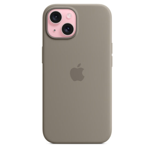 iPhone 15 Silicone Case with MagSafe – Clay