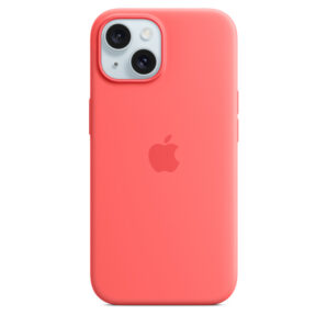 iPhone 15 Silicone Case with MagSafe – Guava