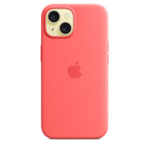 iPhone 15 Silicone Case with MagSafe – Guava
