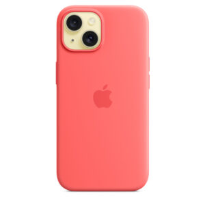 iPhone 15 Silicone Case with MagSafe – Guava