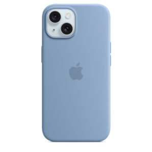 iPhone 15 Silicone Case with MagSafe – Winter Blue
