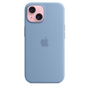 iPhone 15 Silicone Case with MagSafe – Winter Blue