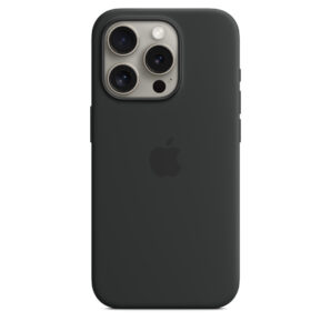 iPhone 15 Pro Max Silicone Case with MagSafe – Black