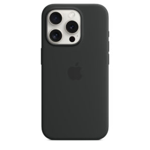 iPhone 15 Pro Max Silicone Case with MagSafe – Black