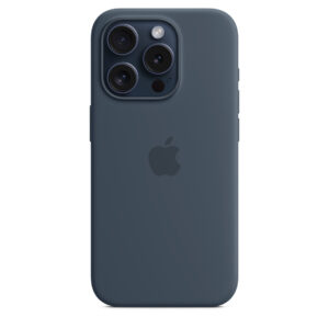 iPhone 15 Pro Max Silicone Case with MagSafe – Storm Blue