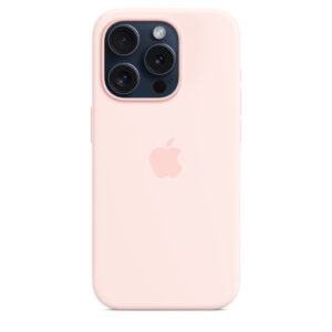iPhone 15 Pro Max Silicone Case with MagSafe – Light Pink
