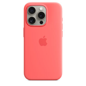 iPhone 15 Pro Max Silicone Case with MagSafe – Guava
