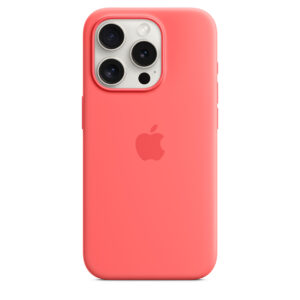 iPhone 15 Pro Max Silicone Case with MagSafe – Guava