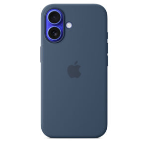 iPhone 16 Plus Silicone Case with MagSafe – Denim
