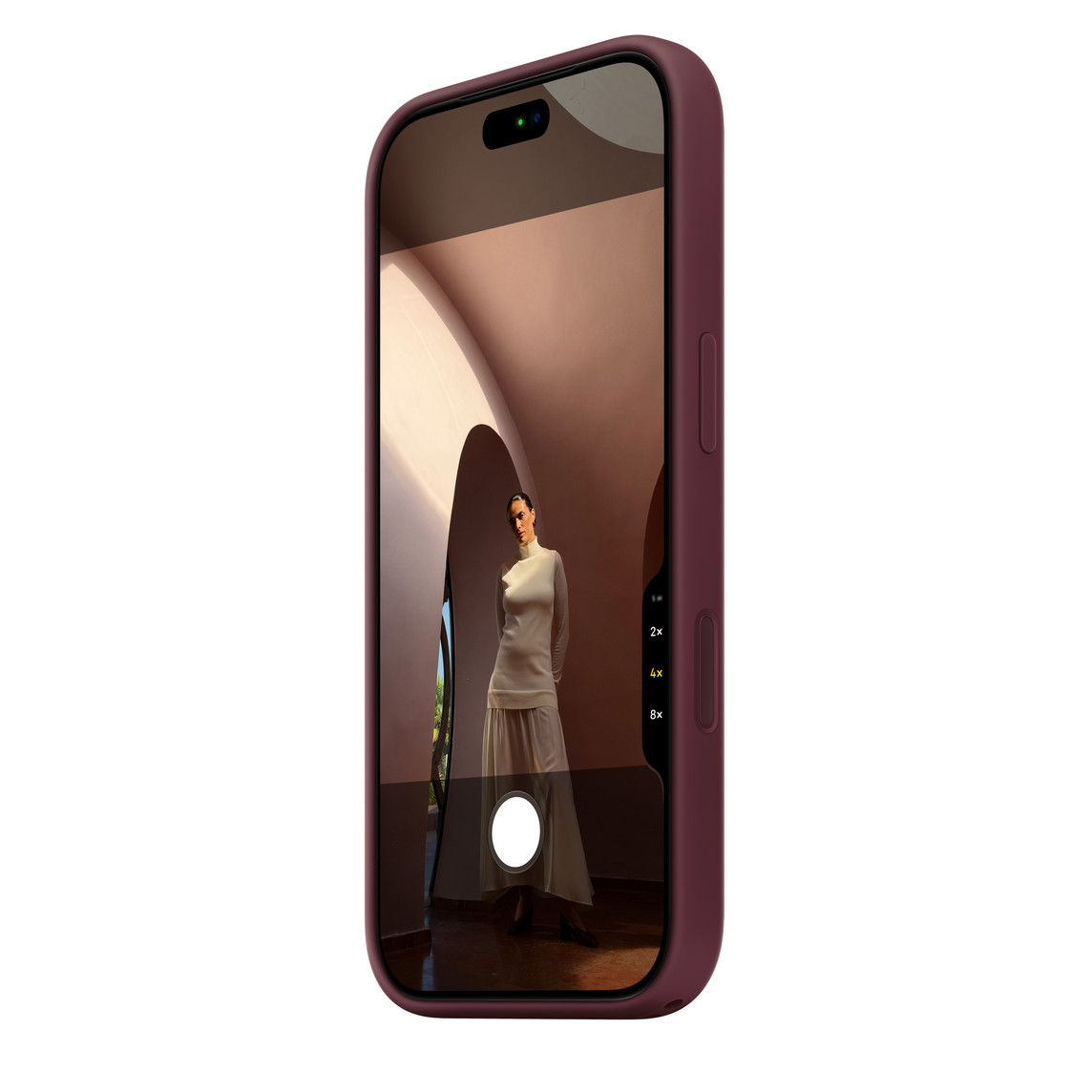 iPhone 18 Pro Silicone Case with MagSafe - Burgundy - Image 5
