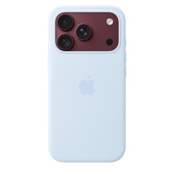 iPhone 18 Pro Silicone Case with MagSafe – Crisp Blue
