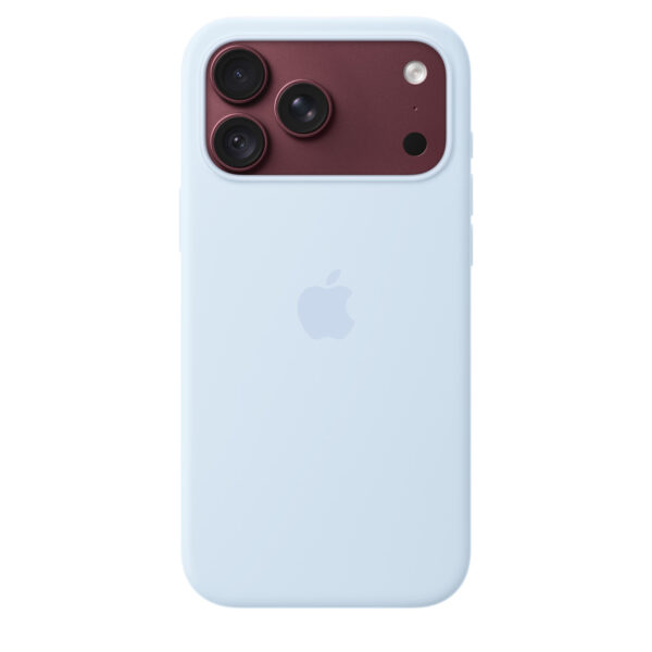 iPhone 18 Pro Max Silicone Case with MagSafe – Crisp Blue
